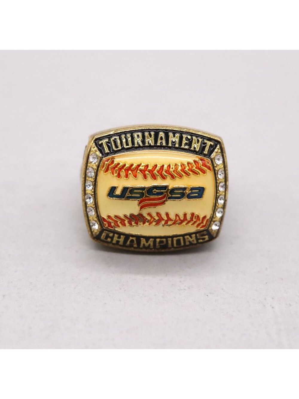 Baseball USSSA Tournament Champions Mens Ring Size 9 #1